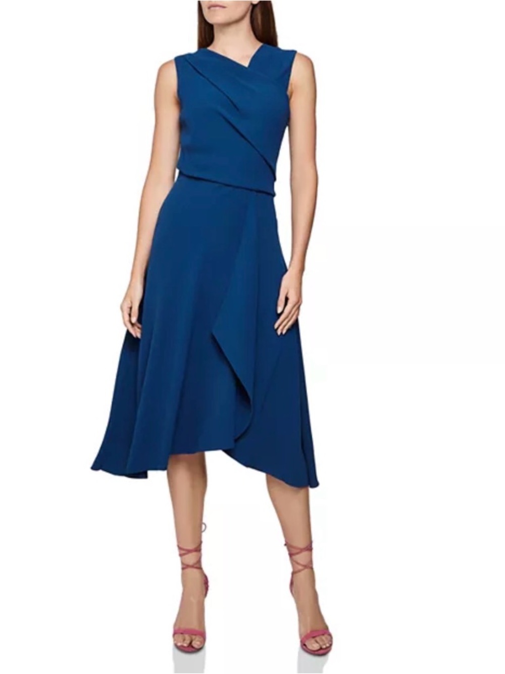 Reiss Marling Sleeveless Draped Dress - Size 8